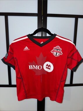 Toronto FC adidas Red and Black Youth Soccer Jersey - Size Kids 7/6x